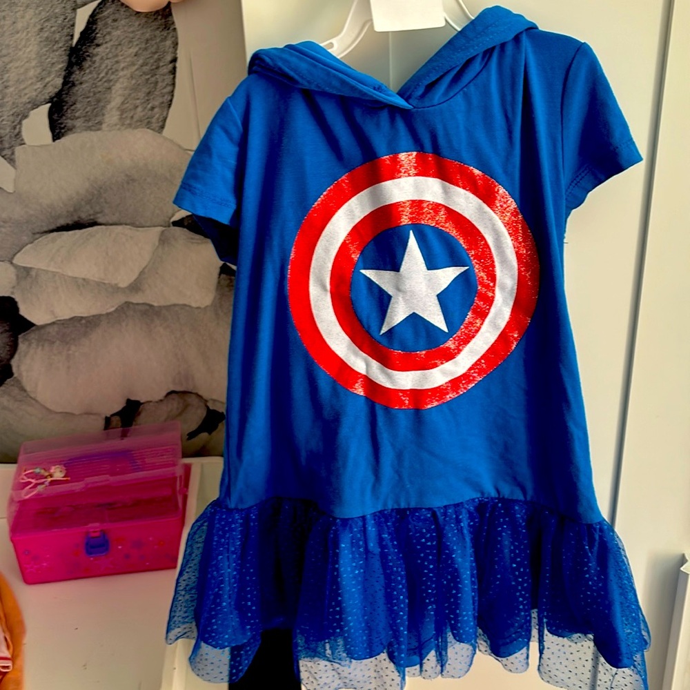 Captain America girls shirt